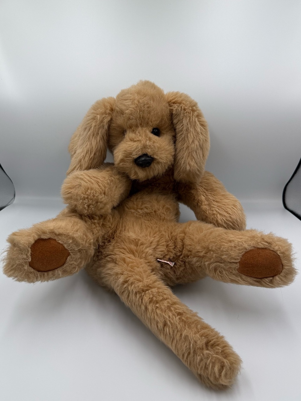Vtg Gund Muttsy Dog Large Yellow Labrador Retriever Plush Stuffed Animal 1985